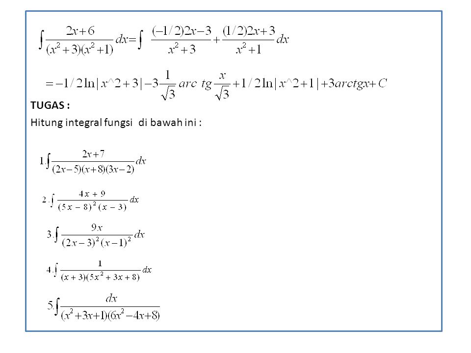 Contoh Soal Dan Penyelesaian Integral